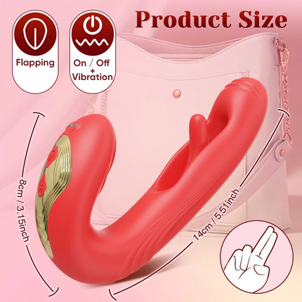 Tapping Flapping Sex Toys Vibrator for Women Clitoris Clit Sucker Stimulator Tongue Licking Oral Female Rabbit Sucking Vibrators