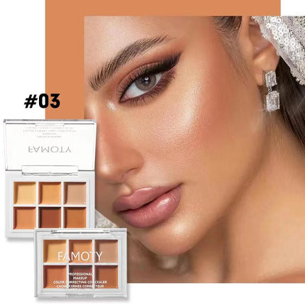 Nine-tone Concealer Spotty Acne Print Dark Eye Circles Tear Gap Brightening Skin Tone Lasts Forever