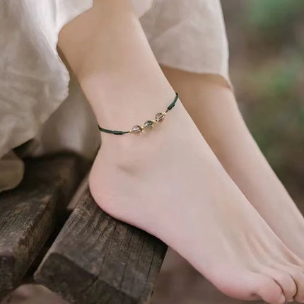 PANJBJ 925 Silver Color Mosubi Zircon Anklet For Women Girl Simplicity Retro Exquisite Jewelry Birthday Gift Dropshipping