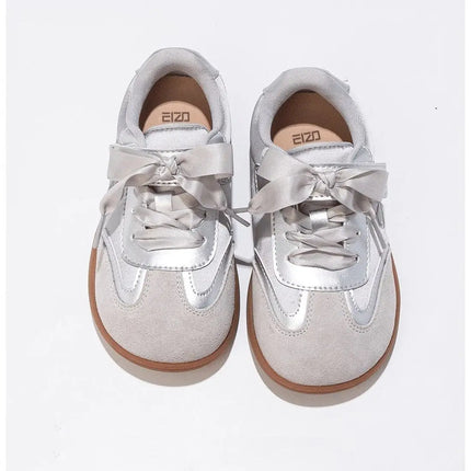 2025 Children's Board Shoes Four Seasons Models Gold Casual Boys Girls Training Shoes Soft Kid Baby Sneakers