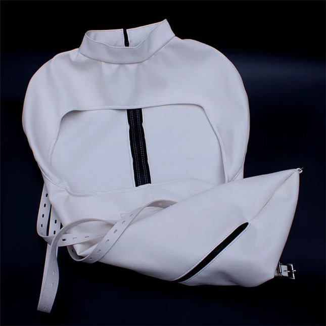 Female Bondage Leather Single Glove Adult Restraint Garment Binding Containment Restraint Gear BDSM Couple Sex
