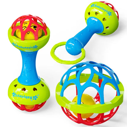 1/3pcs Multiple combinations of drum, bell, and ball toys for Youngsters， can promote their hearing development