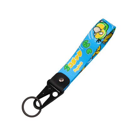 Cartoon Keychain Lanyard Cute Gengar Keyrings Wrist Straps for Backpacks Car Keys Holder Charm Anime Cosplay Accessories