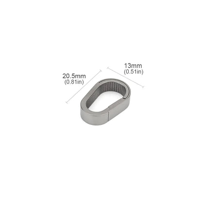 Small Mini Buckle Titanium Alloy Keychain Outdoor EDC Tool Key Ring