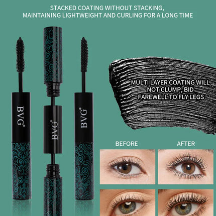 Two In One Dual  Ended Mascara Naturally Lengthens Curls Thickens And Is Layered Non Caking Waterproof And Long Lasting