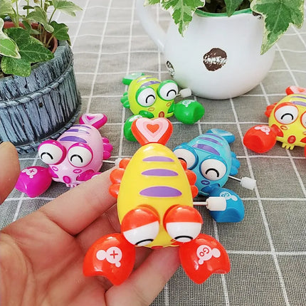 New Clockwork Toy  Cartoon Winding Creative Cute Lobster marine organisms Small Animal Gift