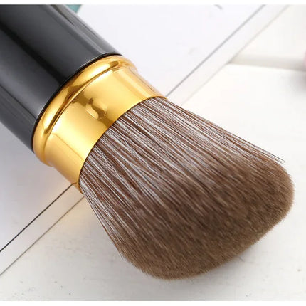 1pcs makeup tools  Powder/Blush Brushes Retractable Single Soft Loose Powder Blush Brush Portable Beauty Cosmetic Tool