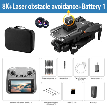 Lenovo V198MAX Drone GPS 8K HD Aerial Photography 4K Dual Camera Brushless Quadrotor Laser Obstacle Avoidance Aerial Optical toy