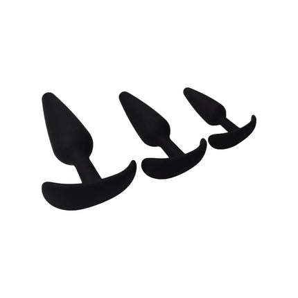Prostate Massager 3 Different Size Silicone Plugs Anal Butt Plug Anal Dilation Trainer Adult Games Sex Toys For Men Women SM