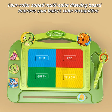 Children's colored magnetic drawing board graffiti erasable drawing writing board magnetic suction stimulates painting talent to