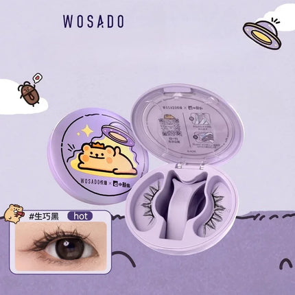 WOSADO High-end Magnetic Eyelashes Magnifying Eyes No Adhesive Reusable Magnetic False Eyelashes Clip Tweezers No Glue Needed