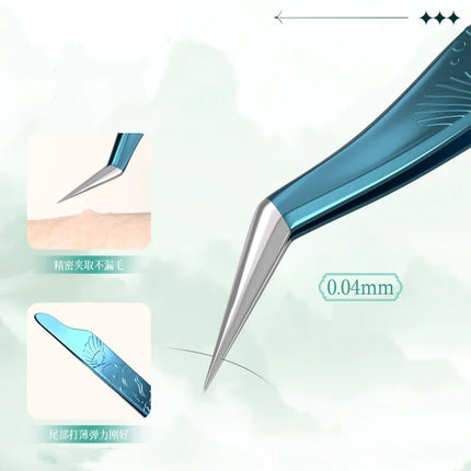 1PC  False Lashes Eyelashes Extension Tweezers 5 colors volume fans Pliers Nail Clips non-slip Professional Beauty make up Tools