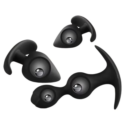 Silicone Vagina Anus Dilator Anal Beads Butt Plug with Metal Ball Adult Products Sex Toys for Men Women Gay Sextoys