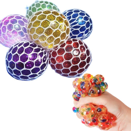 Colorful Star Squeezing Ball Squishy Ball 3D Stress Relief Sensory Toys Adults Anti-Anxiety Fidget Toy with Non-Toxic for Office