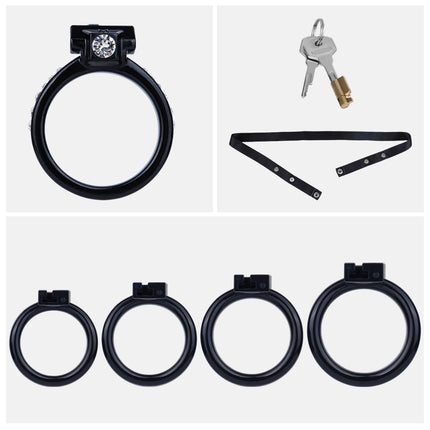 ANOSX Resin Penis Cages Crystal Inlaid Male Chastity Cage Multi-colors Cock Cages With Chastity Belt Imitation Clitoris Sex Toys