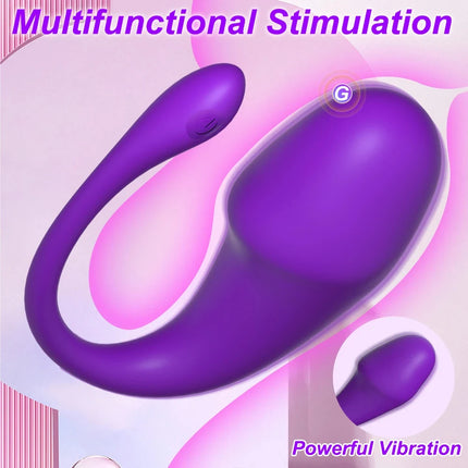 Wireless Bluetooth Female Dildo Vibrator  Clitoral G-Spot Stimulator APP Control Wearable Vibrating Egg Sex Toy for Women Adult