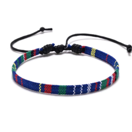 Bohemia Style Colorful Weave Rope Friendship Bracelets For Woman Men Cotton Handmade Braided Bracelet Ethnic Jewelry Gifts