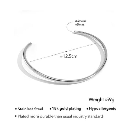 ENFASHION Para Mujer Oval Crystal Pendant Collar For Women's Stainless steel 18K Plated Gold High Street Fashion Jewelry P253622