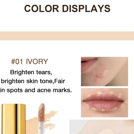 New Mini Concealer Moisturizing Liquid Concealer Coverage Pores Invisible Full Dark Circles Lasting Foundation Cream Face Makeup