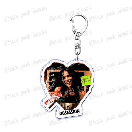 Horror Movie Obsession Keychain for Accessorie Bag Scary One Wish Willow Farming Keyrings Jewelry Friends Nikki Fans Gifts