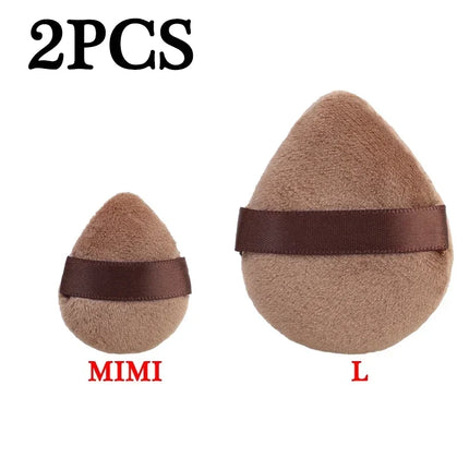 Dual Use Powder Puff Triangle Cosmetic Puff Soft Makeup Sponge for Face Eye Contouring Washable Velvet Puffs Make Up Accessories