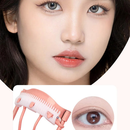 Eyelash Curler Comb Eyelashes Fits All Eye Shapes Lash Lift Curling Clip Eye Makeup Tools With 1 Silicone Refill Pads
