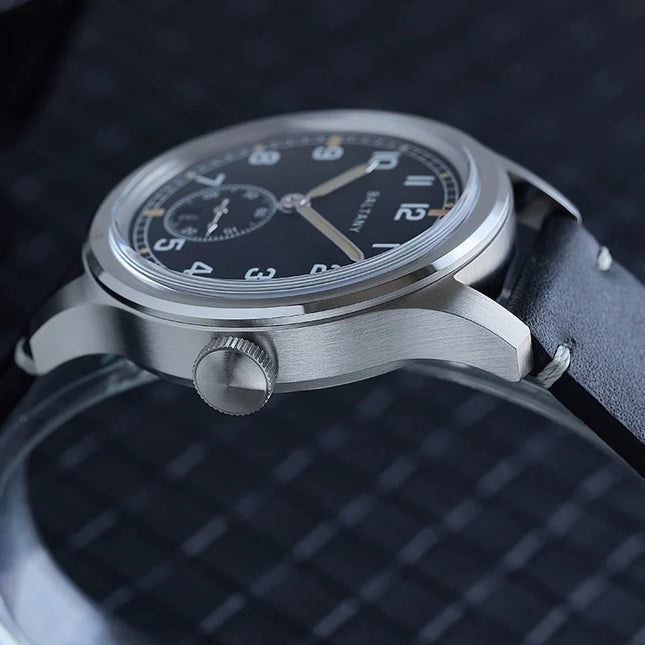 Baltany Retro WW2 Military Wristwatch S2081 Gradual BrownDial 100ATM ST1731 Movement  39MM Dirty Dozen Homage Field Watch Men