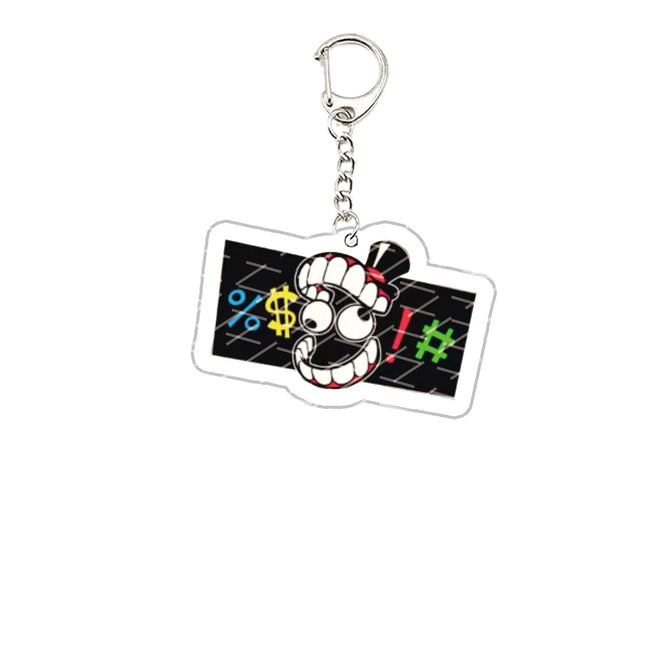 Acrylic The Amazing Digital Circus Keychain Pomni Jax Ragatha Gangle Kinger Keyring Key Chain for Accessories Bag Fans Gift