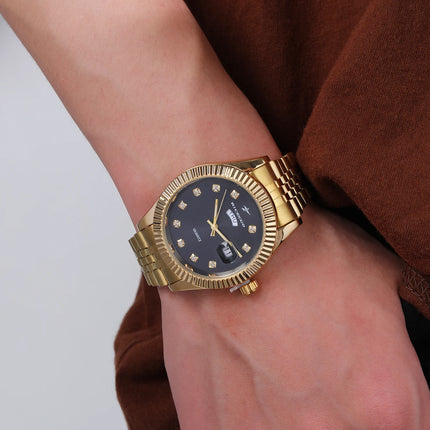 Men's Sport Wristwatches Casual Simple Fashion Calendar Week Quartz Watch Male Watches Reloj for Christmas New Year Gifts