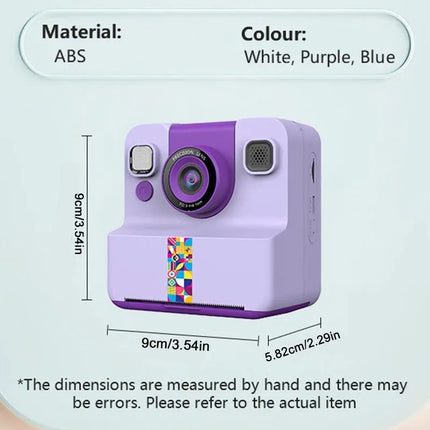 Digital Children Camera For Photography Mini Printer Portable Thermal Instant Print Photo Kids Camera 2.4inch HD Video Toy Gifts