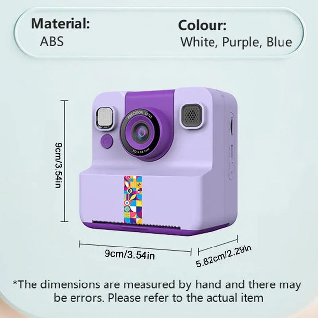 Digital Children Camera For Photography Mini Printer Portable Thermal Instant Print Photo Kids Camera 2.4inch HD Video Toy Gifts