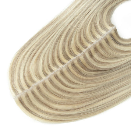 Invisible Hole Flat Pu Tape Human Hair XO Twin Tabs 25cm Long Tape PU Weft Real Human Hair No Glue Microlink Application 40-50g