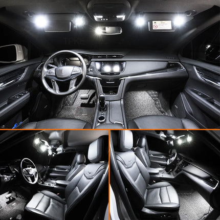 10Pcs For VW Volkswagen Polo 9N 9N3 2002-2005 2006 2007 2008 2009 Car Bulbs Accessories LED Interior Map Dome Ceiling Light Kit