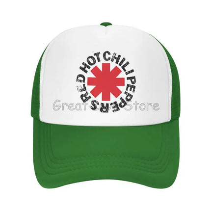 Red Hot Chili Print Baseball Cap Peppers Cool Funny Breathable Mesh Cap Outdoor Summer Sun Hats Unisex Adjustable Snapback Hat