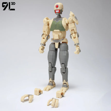 9L3D Lucky13 Dummy13 Reanimator Invinc Action Figure Toy 3D Printed Movable Doll Multi-Jointed Hero Collectible Desktop Ornament