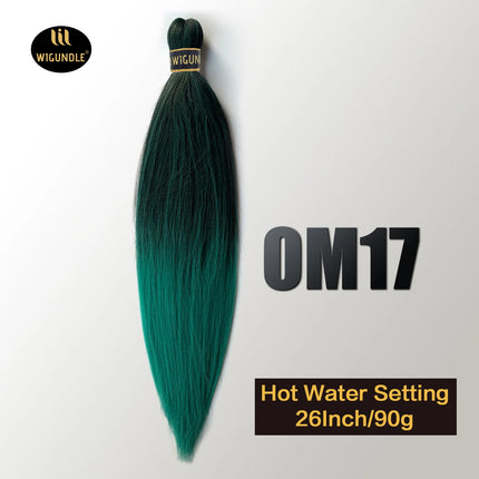 Kanekalon Hair 26 Inch 90g Pre Stretched Jumbo Braiding Hair Box Twist Braids Wholesale Synthetic Hair Extensions For Women