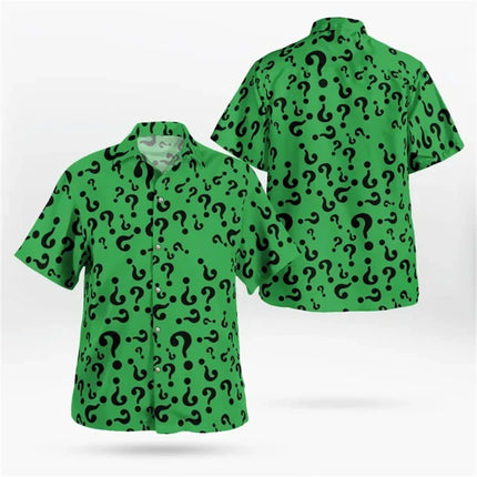 Fashion Men's Hawaiian Shirt Male Casual Colorful Printed Beach Aloha Shirts Short Sleeve Oversized Camisa Hawai Hombre Clothing