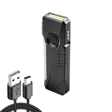 EDC Strong Light Mini Flashlight Type-C Rechargeable RGB Side Light UV Light Torch with Magnetic Pen Clip Inspection Lamp