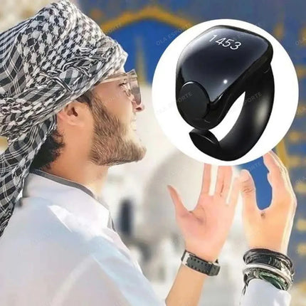 Electronic Tasbih Counter Weslamic Itasbih Zikr Ring Digital Counting Accessory for Prayers, Up to 9999 Counts Waterproof 2025