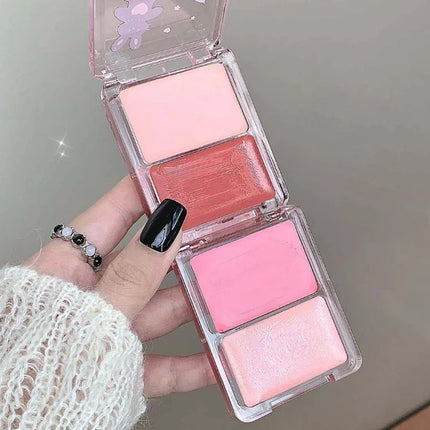 1Pc Cappuvini Water Shining Cheek Blush Highlighter Cream High Gloss Glitter Rouge Natural Brighten Face Contouring Blush Makeup