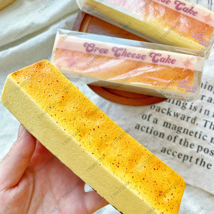 Mousse Cake Squishy Toy Slow Rising Brown Sugar Mousse Square Cake Slow Rebound Squeeze Toy Anti Stress Release Hand Relax Gift