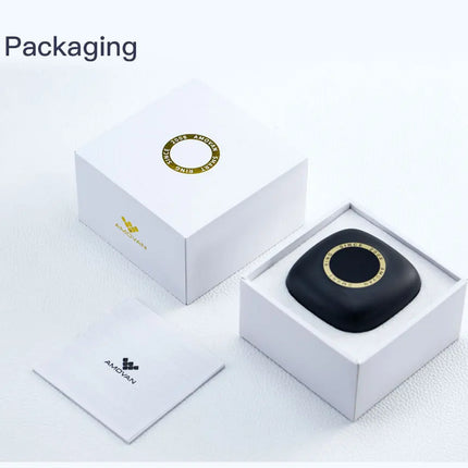 Amovan Nova Smart Ring Premium Quality GPS Sports Heart Rate Blood Oxygen Stress Sleep Temperature Monitor Meditation Ring