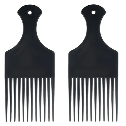 Afro Pick Comb For African American Hair Wide Tooth Detangle Styling Comb For Curly Kinky Wig Braiding Hairdressing Tool