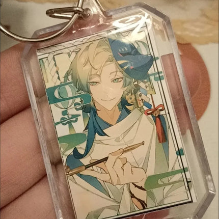6Pieces Anime Lucky Gift Bag Cartoon Michael Kaiser Collection Bag Keychain Laser badge LOMO Card Postcard Laser Card Toy Gift