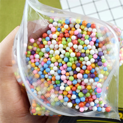 1pack Polystyrene Styrofoam Balls Bottle DIY Snow Mud Particles Accessories Slime Balls Small Tiny Foam Beads For Foam Filler