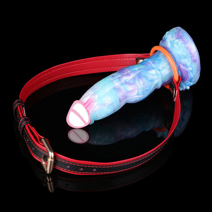 LEZEE Leather Mouth Gags Silent Oath Gag Breathable Open Oral Belt Adults Game Bondage Gear High Quality Microfiber Sexual Belt