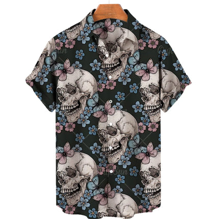 Men's Designer Hawaii Shirts Short Sleeve Collar Top Fashion Streetwear 3d Printed XS-5XL Hiphop Casual Vintage Clothing