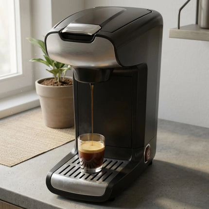 Capsule Espresso Machine Easy to Use Pod Espresso Machine Kitchen Appliance Rich Crema 750 W for Home