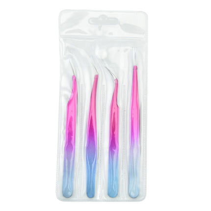 New 1Pc Eyelash Tweezers Anti-static Non-magnetic Professional Pincet 3D Eyelash Extension Tweezer 100% Closure Makeup Tool