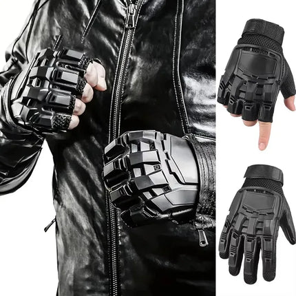 Tactical Hard-Shell Breathable Gloves Full/Half Finger Motorcycling Cycling Outdoor Gloves Accessory
